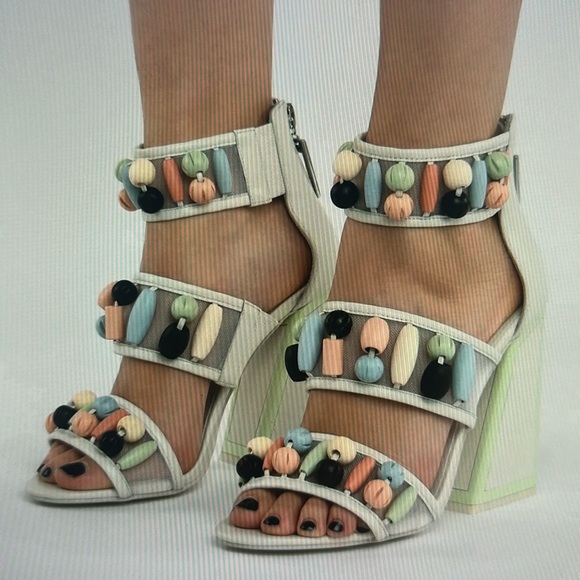 Like New Kat Maconie Beaded Cardi Heel - Picture 2 of 7